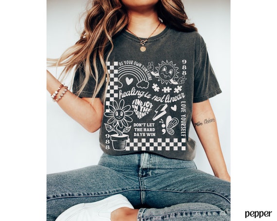 Mental Health Shirt, Comfort Colors® Self Care Shirt, You Matter Shirt, Choose Happy Shirt, Love Yourself Shirt, 988 Shirt, Depression Shir