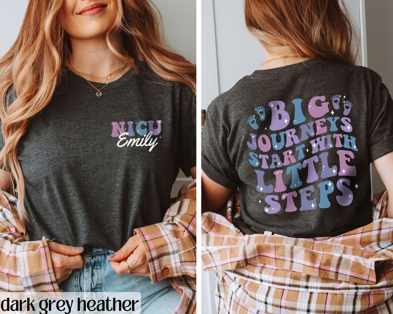 Personalized Name NICU Nurse Shirt, NICU Crew Group Shirts, Custom Neonatal Nurse Shirt, Personalized Nurse Gift for NICU Nurse Apparel bild 8