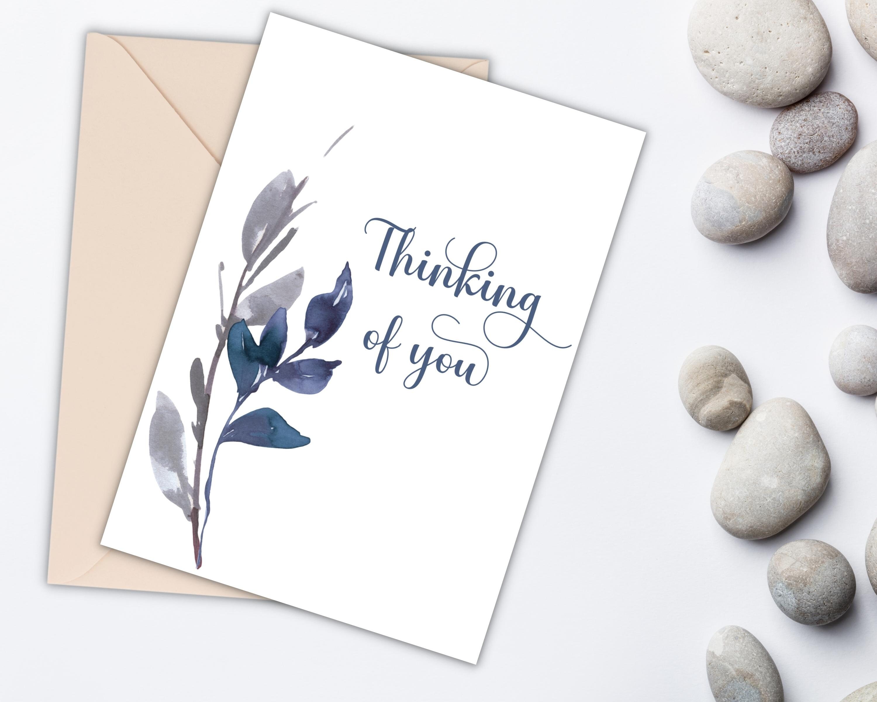 Printable Thinking of You Card, Just Because Greeting Card, Minimalist ...