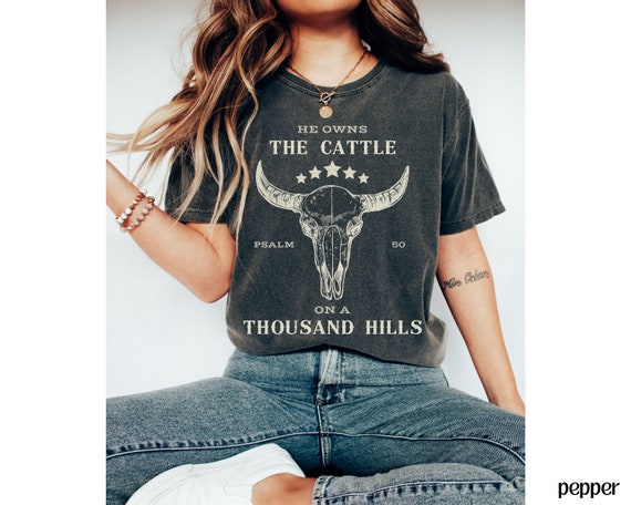 Bible Verse Shirt, Christian Merch, Trendy Western Christian Shirt, Faith Based Shirt Longhorn Shirt Midwest Shirt Scripture Catholic Shirts