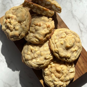 Giant White Chocolate Macadamia Nut Cookies