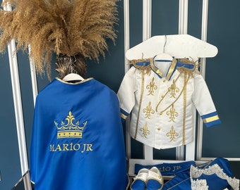 1st Birthday Baby Boy Prince costume, Baby prince costume, Prince Charming outfit,Special occasion, Navy blue Costume