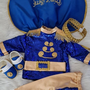 Little Prince Charming suit, Christening majestic, Baby Boy Blue Royal Prince Suit, Boys Birthday Suit, Costume for Baby