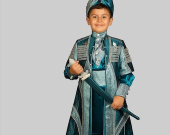 Boy Prince Mawlid Ottoman Caftan Costume circumcision dress special day newborn baby boy suit islamic dress