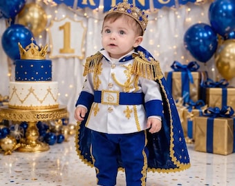 Royal Blue Prince Outfit for Baby Boy