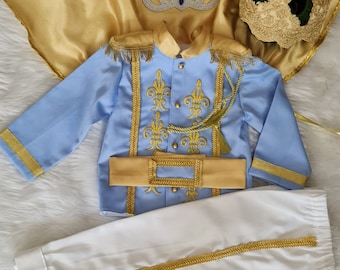 Royal Prince Birthday Suit: Military Uniform Baby Outfit