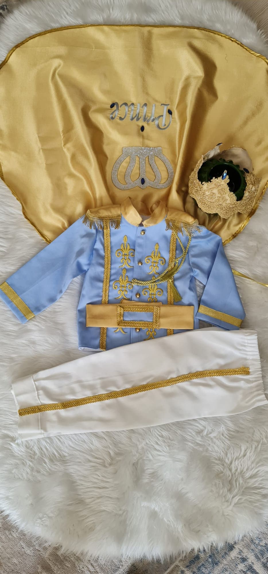 Royal Prince Birthday Suit Military Uniform Baby Outfit