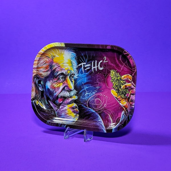 Einstein TH=C(2) Rolling Tray, Weed Rolling Tray, Rolling Tray Set