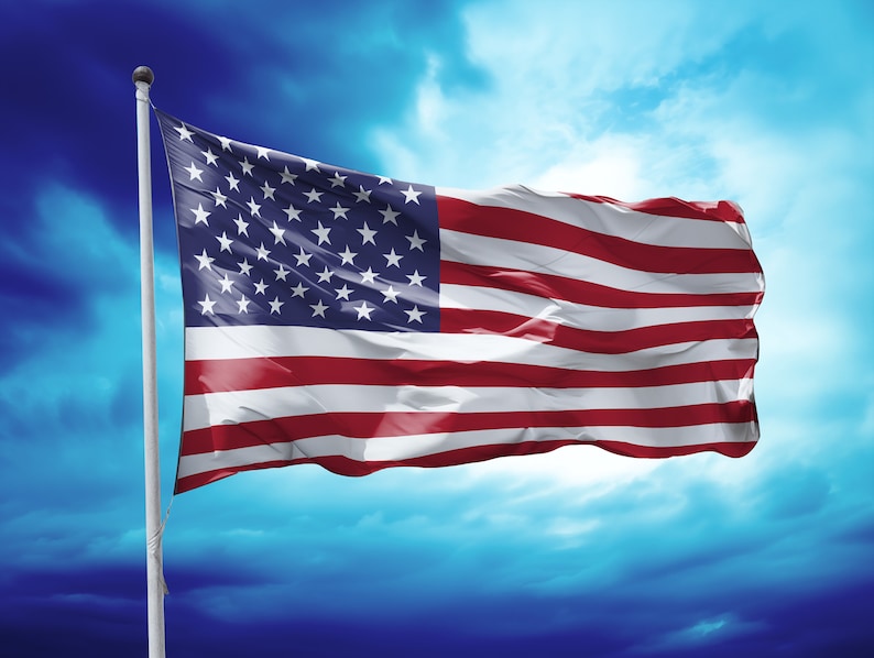 USA Flag Clipart Set - USA Waving Flag High Resolution Pngs ...