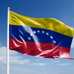 Venezuela flag Clipart Set - Venezuela waving flag High Resolution PNGs, downloadable files, High Quality, Bandera de Venezuela