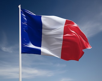 French Flag Clipart Set – High-Resolution PNG & JPG (Downloadable)