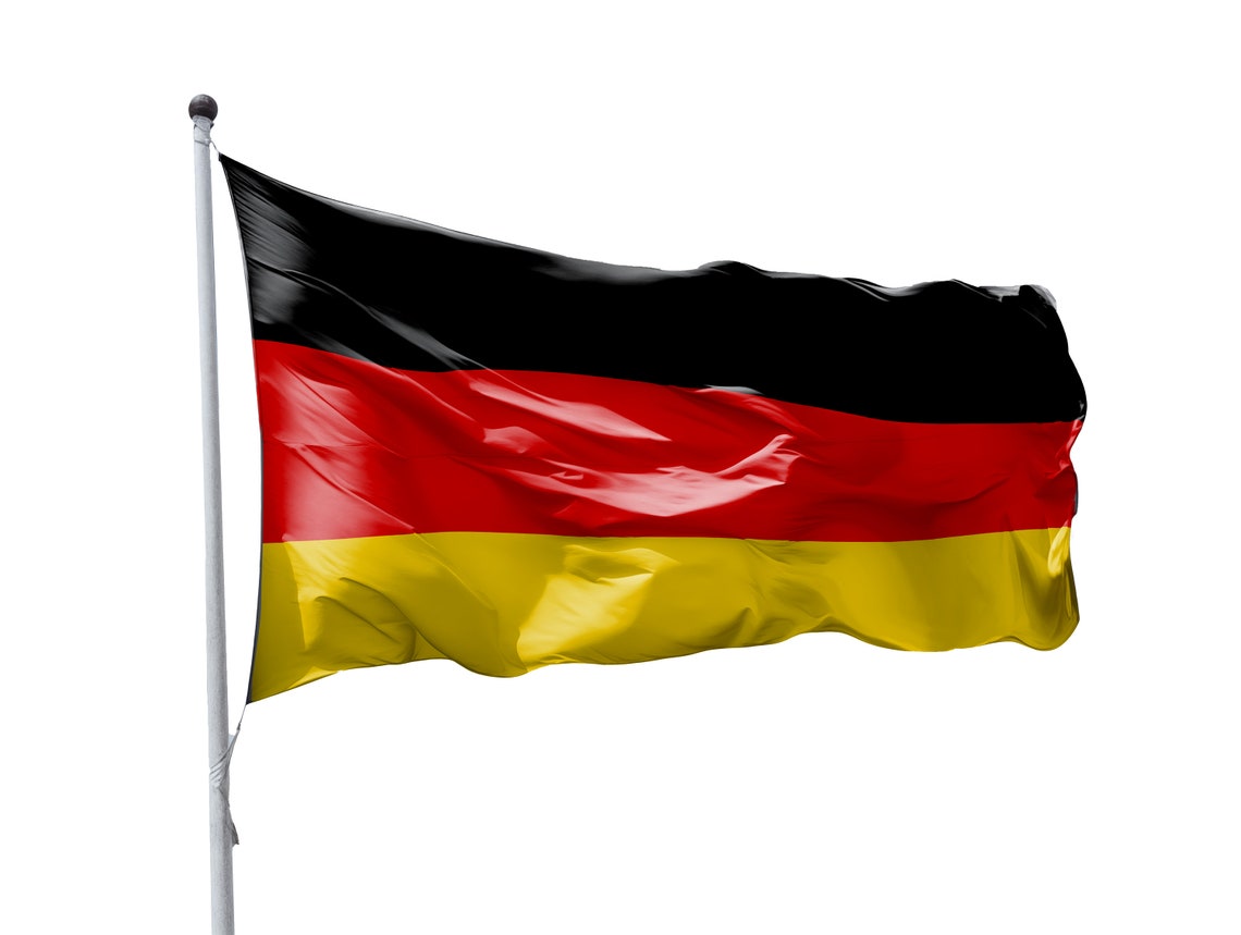 German Waving Flag Clipart Set – High Resolution PNG JPG (digital ...