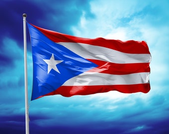 Puerto Rico flag Clipart Set - puerto rican waving flag High Resolution PNGs, downloadable files, High Quality, Bandera de Puerto Rico