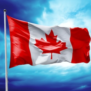 Canada flag Clipart Set - Canada waving flag High Resolution PNGs, downloadable files, High Quality, realistic - Canadian Waving Flag