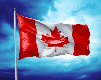 Canada flag Clipart Set - Canada waving flag High Resolution PNGs, downloadable files, High Quality, realistic - Canadian Waving Flag