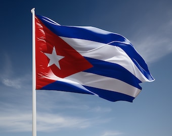 Cuba flag Clipart Set - Cuban waving flag High Resolution PNGs, downloadable files, High Quality, Bandera de Cuba