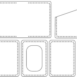 Bi-fold Wallet SVG (no cash pocket)