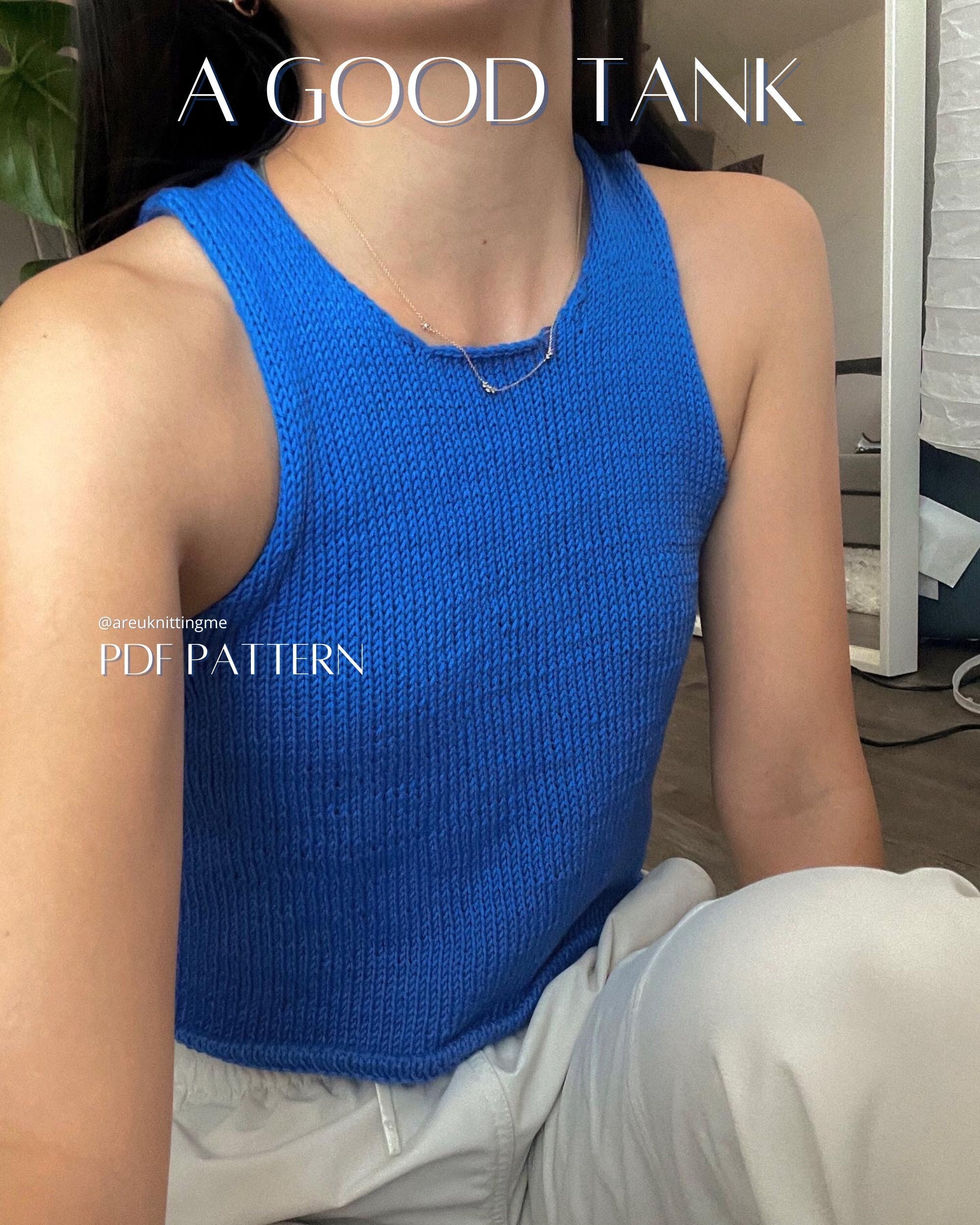Good Tank PDF Knitting Pattern Areuknittingme Summer Tank - Etsy