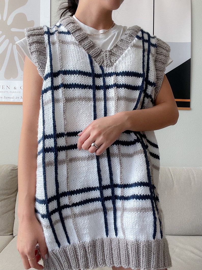 My Very Vest Dress PDF Knitting Pattern Areuknittingme Knit Etsy