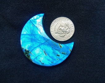 Blue Moon Labradorite Cabochon Natural Stone 265 carats,Size 63x35x10 mm Blue Moon Labradorite Back Side Flat Natural Picture Labradorite!!!