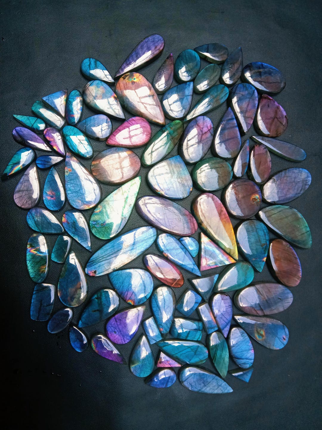 Wholesale Labradorite Cabochon Lot, Purple Green Mix Shape Gemstones - Etsy