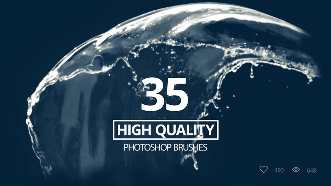 35 High Resolution Water Splash Brushes for Photoshop - Etsy