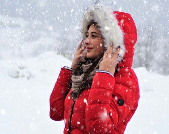 15 superposiciones realistas de nieve que caen
