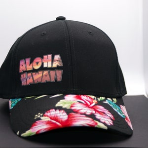 Aloha Hawaii Floral Brim