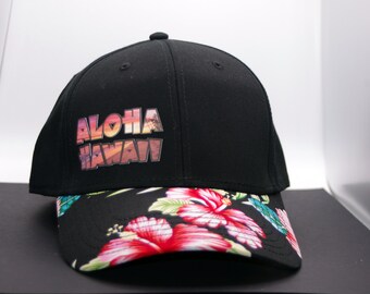 Aloha Hawaii Floral Brim