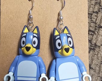 Bluey Miniperson Brick Earrings