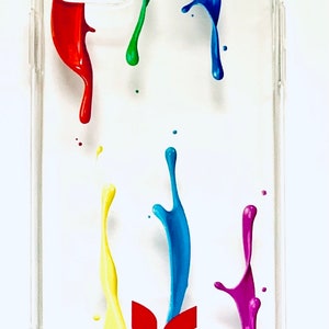 Flowing Paint Pattern Clear Soft TPU Mobile Phone Case For iPhone 11pro Max