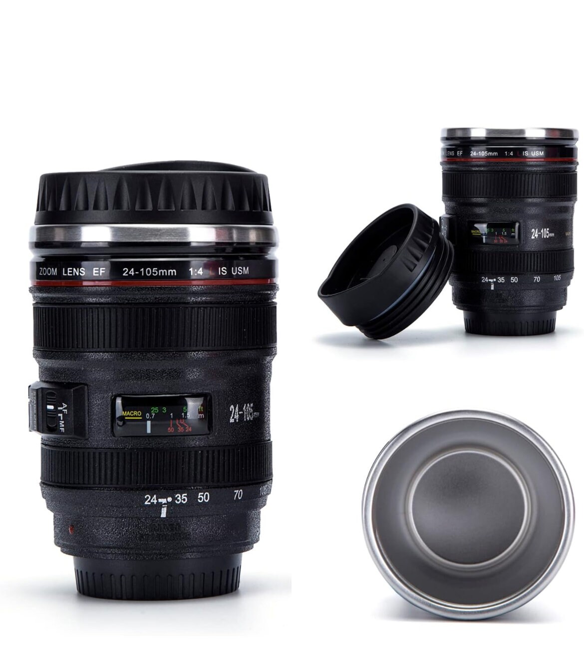 Camera Lens Coffee Mug: Stainless Steel Travel Mug With Lid - Etsy
