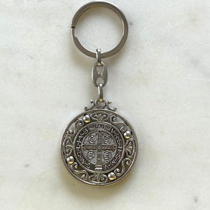 ST BENEDICT medal KEYCHAIN - San Benito medalla llavero