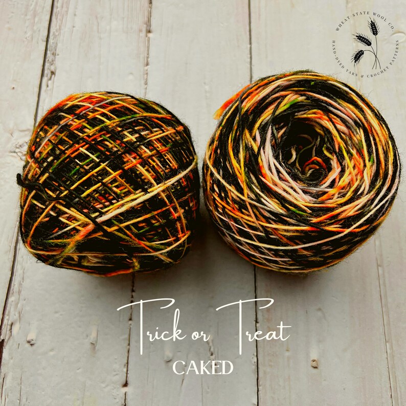 MADE TO ORDER Hand Dyed Yarn Trick or Treat Colorway Etsy