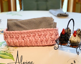 Alpine Cloth Napkin Holder | Crochet Pattern Only