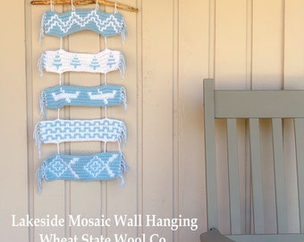 Lakeside Mosaic Wall Hanging | Mosaic Crochet Wall Hanging Pattern