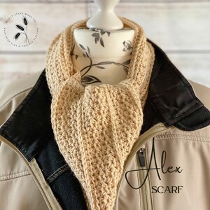 Alex Scarf Crochet Pattern | Scarf Crochet Pattern Digital Download