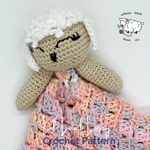 Little Lamb Lovey Crochet Pattern | Baby Toy Crochet Pattern | Lovey Crochet Pattern | Digital Download