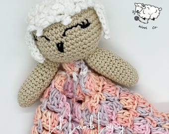 Little Lamb Lovey Crochet Pattern | Baby Toy Crochet Pattern | Lovey Crochet Pattern | Digital Download