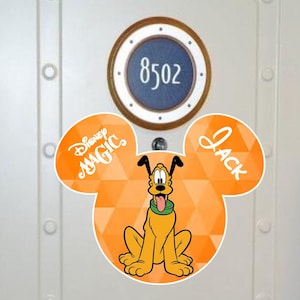 Pluto Inspired Cruise Ship Door Magnet