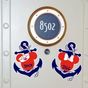 Personalized Cruise Door Anchor Magnets-Set