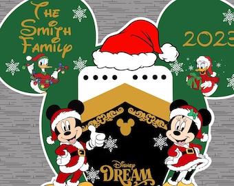 Personalized Christmas Cruise Ship Cruise Door Magnets