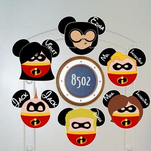 The Incredibles Inspired Cruise Door Magnets