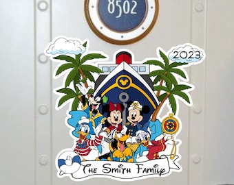 Sail Away with Mickey and Friends Cruise Door Magnets