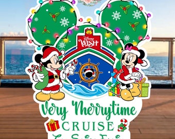 Very Merrytime Christmas Disney Cruise Door Magnets