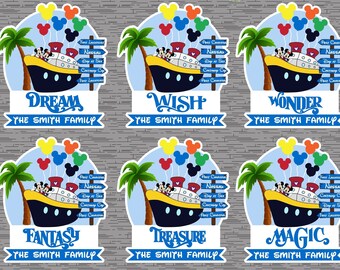 Custom Itinerary Cruise Ship Door Magnets