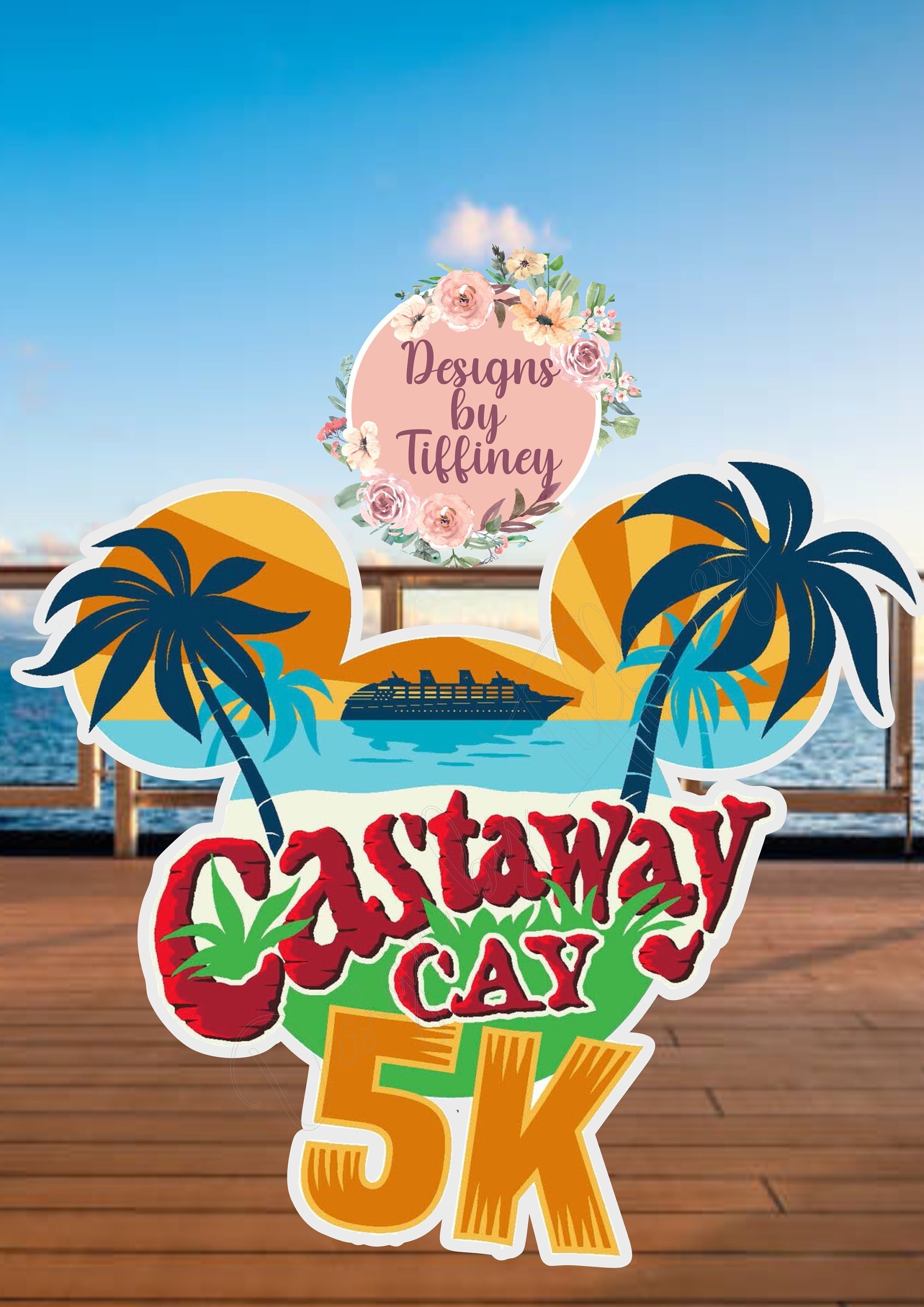 Castaway Cay 5K Disney Cruise Door Magnet