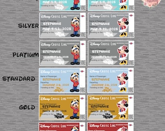 Gift Certificate Disney Cruise/ Disney Cruise Gift/ Personalizable