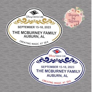Cruise Name Tag Door Magnets