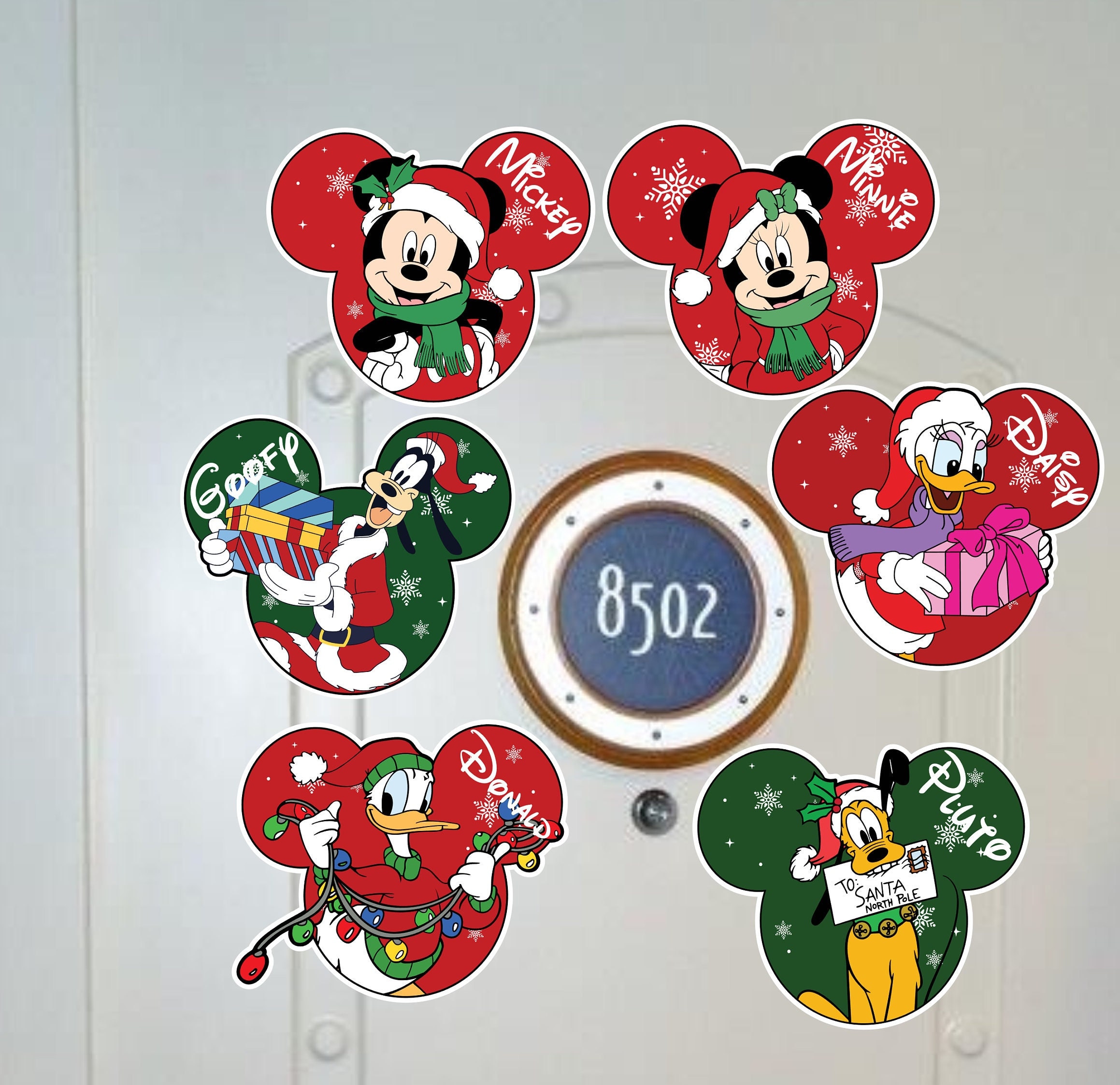 Christmas Friends Cruise Door Magnets